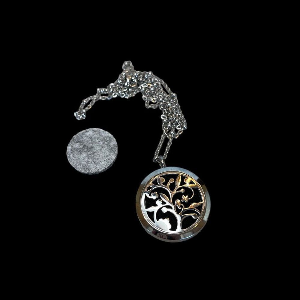 Tree of Life Locket Aromatherapy Necklace NEW